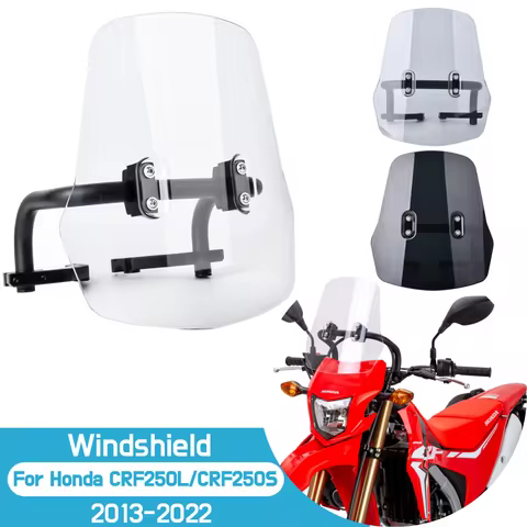 For Honda CRF250L CRF250S 2012-2023 Windshield Windscreen CRF250M 13-17 Wind Shield Screen CRF300L M