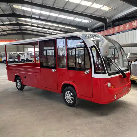 Made in China luxury electric scenic spot sightseeing bus 72V golf cart DOT/CE certified electric to