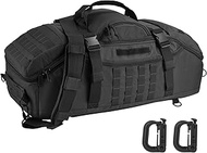 Travel Gym Duffle Bag Tactical, Gear Bag for Men Women, Large Duffle Bag for Travel, 3 in 1 Shoulder