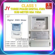 JY DTS3666 CLASS 1 15/60A 30/100A 415V 3 PHASE 4 WIRE ELECTRONIC DIGITAL KWH METER / 4 WIRE 60A/100A