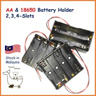 18650 Battery AA Battery Holder Casing With Wire R6 UM-3 Pemegang Bateri
