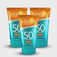 【SHILLS 舒兒絲】很耐曬水感超清爽美容液防曬凝乳SPF50+PA++++3入