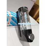 Agusto black single bathroom liquid soap dish