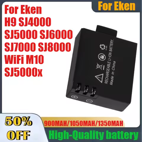 1350mAh High-Quality Digital Battery for Eken H9 SJ4000 SJ5000 SJ6000 SJ7000 SJ8000 WiFi M10 SJ5000x
