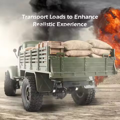 JJRC Q60 Q75 1:16 RC Car Simulation THAAD Six Wheel Military Truck Model Off-Road Climbing Children'