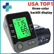 Blood Pressure Digital Monitor USB Powered Large HD Screen 3 Color Display Upper Arm BP Monitor