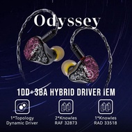 ZiiGaat Odyssey In–Ear Monitor, 1DD+3BA Hybrid IEM Earphone, Wired Gaming Earbuds, Professional Soun