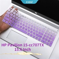 15.6 Inch High Definition TPU Keyboard Silicone Case for HP Pavilion 15-cc707TX Gaming Laptop [ZK]