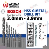 BOSCH HSS-G Metal Drill Bit 3.00MM - 3.90MM (1Pcs)