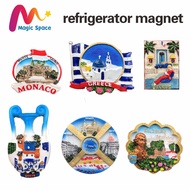 [In Stock] Monaco, France, Austria & Greece 3D Resin Fridge Magnets – Travel Souvenir Gift Set