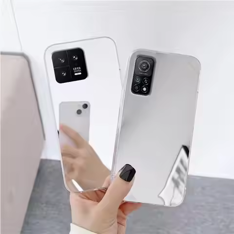 Glossy Mirror Silicone Case For Xiaomi Mi 13 Lite 10T Pro 10 Protect Back Cover On Mi13 Mi13lite Mi1