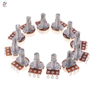 [hro] A500K B500K A250K B250K A50K B50K A25K B25K Potentiometer Splined Small Pot Electric Guitar Ba