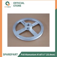 Aluminum pulley A1x8"x1" (25.4mm)