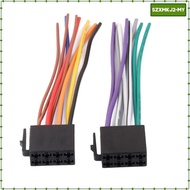 [szxmkj2] 2Pcs Stereo Radio CD Wiring Harness Connector Adaptor Cable For TVolkswagen
