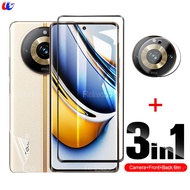 กระจกเทมเปอร์3in1 9D สำหรับ Realme 11 Pro Plus 5G ฟิล์มไฮโดรเจลแบบนิ่มฟิล์มแก้วเลนส์กล้องถ่ายรูปป้องกันเต็มหน้าจอสำหรับ Realme 11 Pro + 11 Pro + ฟิล์มป้องกัน5G 11Pro 5G