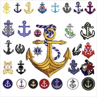 BCPatch Anchor Anchor Anker Patch Embroidered Logo Emblem Embroidery