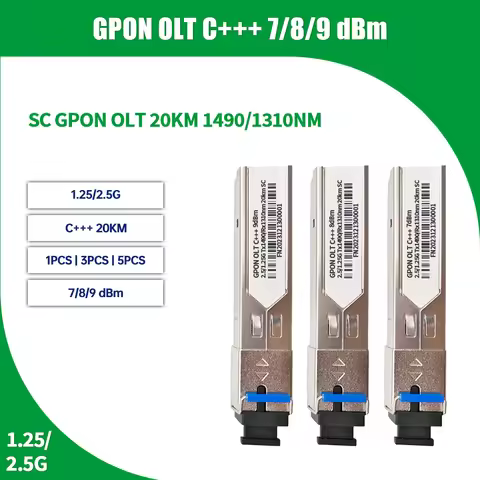 GPON OLT C+++ 20KM 7DB 8DB 9DB PON module SFP Modules SC port 1490/1310m module compatible with GPON