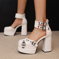 Hsy34-50 Waterproof Platform Mary Jane Sandals - Fashionable Design