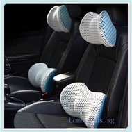 2023-Ready Car Lumbar Support Mesh Back Pillow Ergonomic Headrest Sleeping for Office Chair [homegoods.sg]