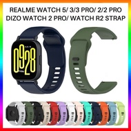 Realme Watch 5 / 3/ 3 Pro/ 2/2 Pro/ Dizo Watch 2 Pro / Watch R2 / Realme Watch S / S Pro Silicone St