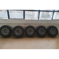 Kenda KR601 RT Tyres 215/75R15 With Suzuki Jimny Original Stock Rims Take Off ( Set of 5 )