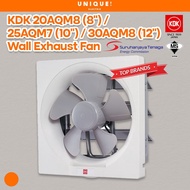 KDK 20AQM8 (8") 25AQM7 (10") 30AQM8 (12") WALL EXHAUST FAN