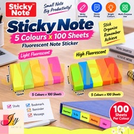 Sticky Note Memo Pad Fluorescent Note Sticker Post It Sign Here Sticky Notes