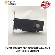 【NEW】 NVIDIA RTX3050 6GB GDDR6 Graphic Card | Low Profile / Standard | No Need 6 Pin | Desktop | Gra