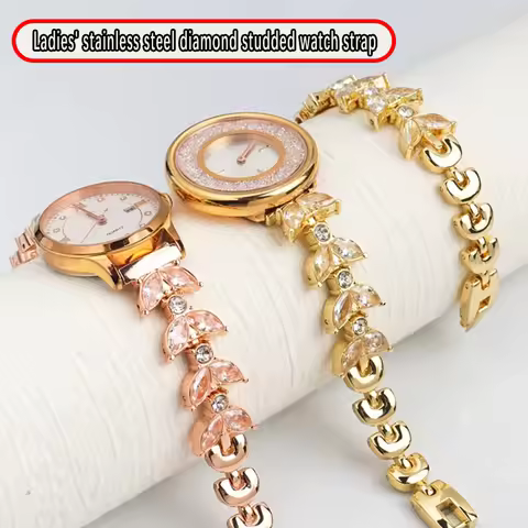 14mm Watch band For Swarovski 5376651 Armani Starry Sky AR1926 1956 Fiyada Women's Light Luxury Diam