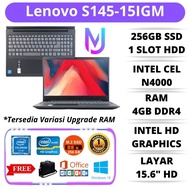 LAPTOP 5 JUTAAN Lenovo S145-15IGM Intel N4000 Ram 8GB 256GB SSD