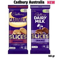 Cadbury Caramilk Hedgehog Slices Chocolate Block 165g/Cadbury Dairy Milk Slices Crackle Chocolate Block 165g/Cadbury Australia