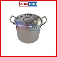 Stainless Steel Stock Pot 1PCS / Soup Pot Periuk Sup 20CM 20.5CM 22CM 25.5CM