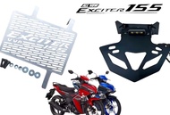 ชุดโปร การ์ดหม้อน้ำ + ท้ายสั้นพับได้เเถมไฟส่องป้าย สำหรับ EXCITER 155 VVA ปี 2021-2023( yamaha exci