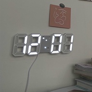 SKLEDElectronic Alarm Clock 3DDigital Clock Temperature Clock 3DWall Clock Gift Alarm Clock Wall Clock 8Word Clock