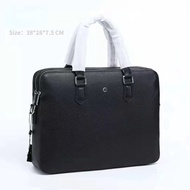 Genuine Leather Men's Laptop Bag Business Handbag Suitable for 14 13 12 11 Inch Tablet Bag Crossbody High-end Business Bag