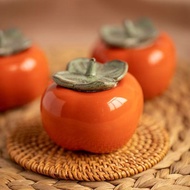 Persimmon Tea Pot Portable Tea Storage Pot Sealed Pot Ceramic Tea Pot Tea Set