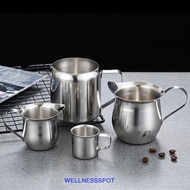 WELLNESSSPOT Steaming Pitcher Barista|Stainless Steel Latte Art Home Coffee Cup