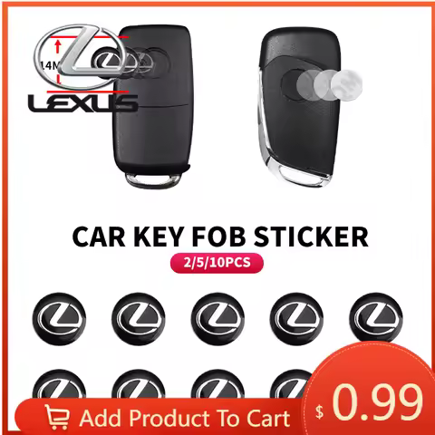 Interior Stickers 14mm Remote Car Key Stickers Logo Emblem Accessories For Lexus F SPORT LBX NX RX 3