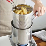 Deep fryer with filter rack - 304 Stainless Steel Non-Stick Deep Fryer