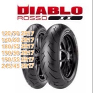 FAST SHIPPING 👍 TYRE PIRELLI ROSSO 2 120/70ZR17 160/60ZR17 180/55ZR17 190/55ZR17 ninja 250 duke z800 kawasaki cbr500