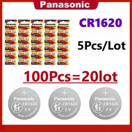 100pcs Original PANASONIC CR1620 CR 1620 3V Lithium Battery For Watch Calculator Clock Remote Contro