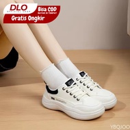 DLO C025 Women's White Sneakers, Trendy, Comfortable, Casual Sporty Shoes