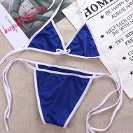 AUGUSTINA Bikini Sets  Biquini Women Simple Solid Color Fashion Bathing Suit