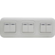 Saklar 6 Tombol 6 Gang Lampu Indikator Panasonic [ NS ]