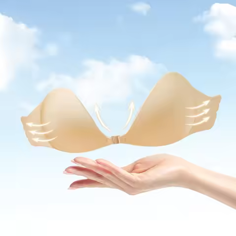 Nipple Cover Invisible Bra Push Up Silicone Bra For Wedding Sticky Reusable Strapless Bikini Lingeri