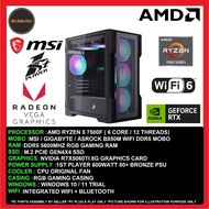 Gaming PC Desktop AMD Ryzen 5 7500F/32GB/16GB/512GB SSD/1TB SSD/RTX5060TI 8GB/600W/WIFI