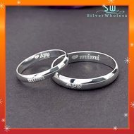 💥PROMO💥#RH250 Size19-30 Engravable Ring Silver925 Men's / Women's 3mm (Cincin Belah Rotan Perak 925-