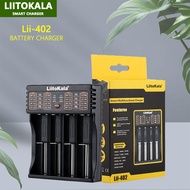 Liitokala Lii-402 18650 3.7V 3.2V 3.85V 26650 20700 14500 21700 25500 16340 1.2V NiMH Lithium Rechargeable Battery Charger