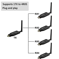 50m Wireless  Video Extender  Transmitter Receiver 1 To 4 HDMI-compatible for PS3/4 Camera Laptop PC To TV Monitor Projecter