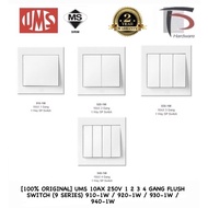vouchers rm50 multifunctional socket◙✳ [100 ORIGINAL] UMS 10AX 250V 1 2 3 4 GANG FLUSH SWITCH (9 SERIES) 910-1W / 920-1W / 930-1W / 940-1W